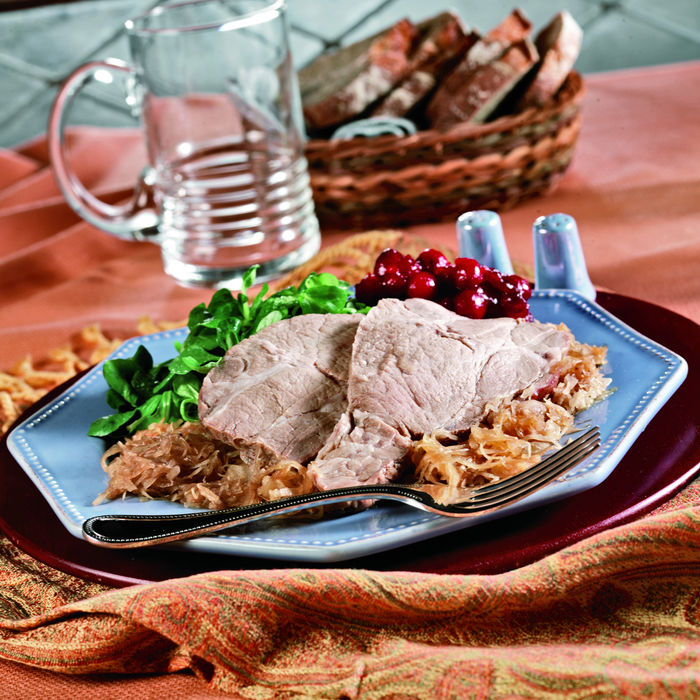 Ale'd Pork and Sauerkraut Slow Cooker Recipe Crockpot®